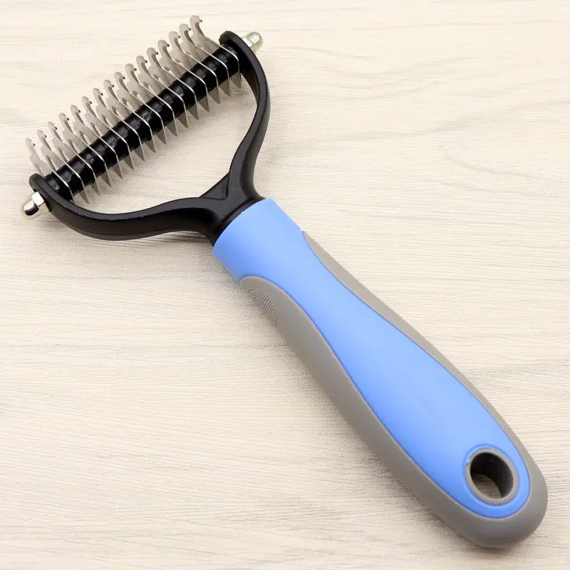 Pet Long-haired Dogknot Comb Double-sided Blade Dog petfuzzyfamily