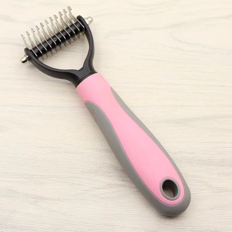 Pet Long-haired Dogknot Comb Double-sided Blade Dog petfuzzyfamily