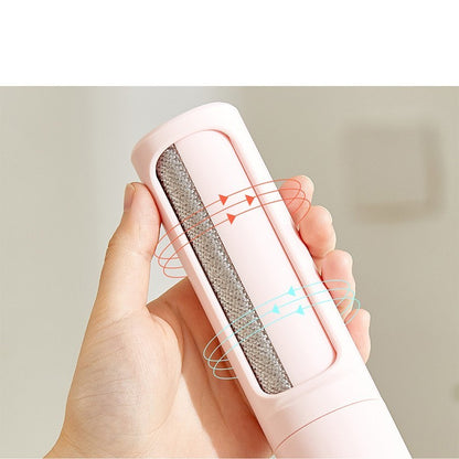 2-1 Reusable Pet Hair Remover Brush Lint Roller Portable Effective Self Cleaning Tool for Cat Dog Fur Hair Dust Removal Brush petfuzzyfamily