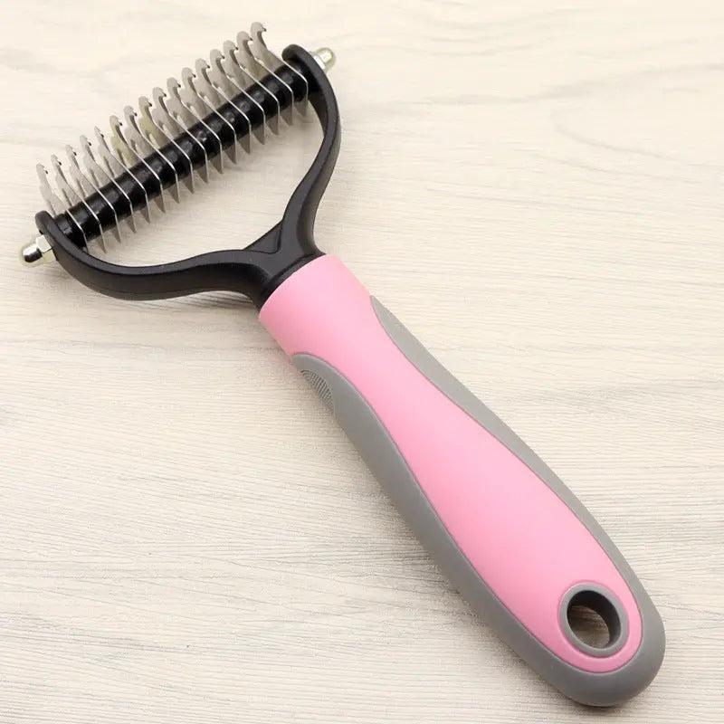 Pet Long-haired Dogknot Comb Double-sided Blade Dog petfuzzyfamily