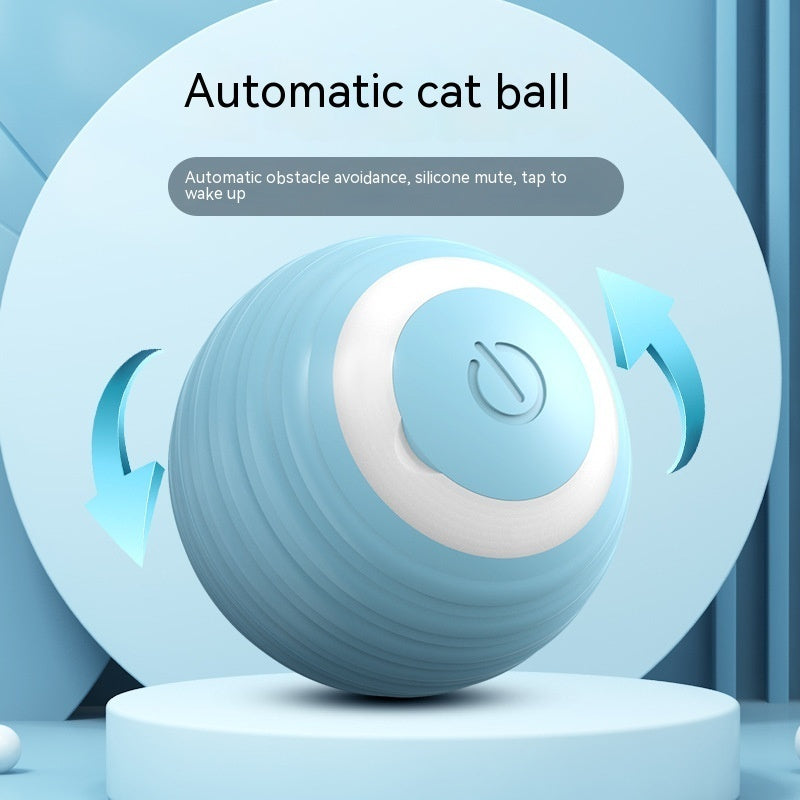 Automatic Moving Bouncing Rolling Ball Smart Cat Toy Ball Self-Moving Kitten Toy For Indoor Cat Kitten petfuzzyfamily