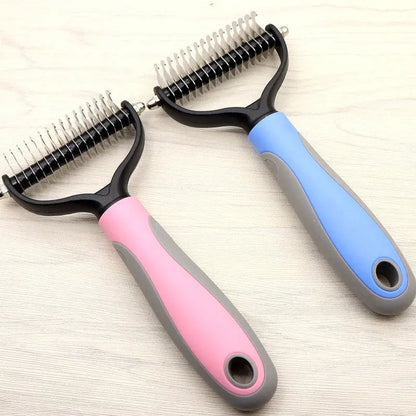 Pet Long-haired Dogknot Comb Double-sided Blade Dog petfuzzyfamily