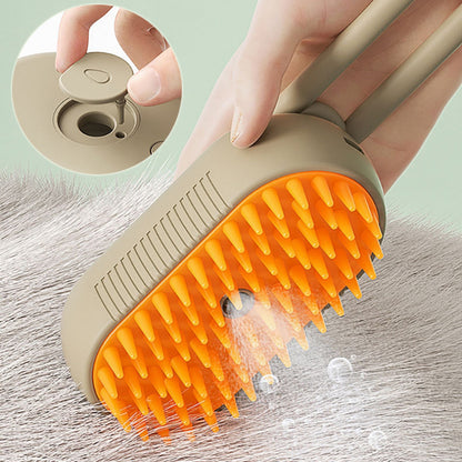 Cat Steam Brush Steamy Dog Brush 3 In 1 Electric Spray Cat Hair Brushes For Massage Pet Grooming Comb Hair Removal Combs Pet Products petfuzzyfamily