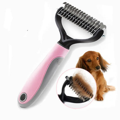 Pet Long-haired Dogknot Comb Double-sided Blade Dog petfuzzyfamily