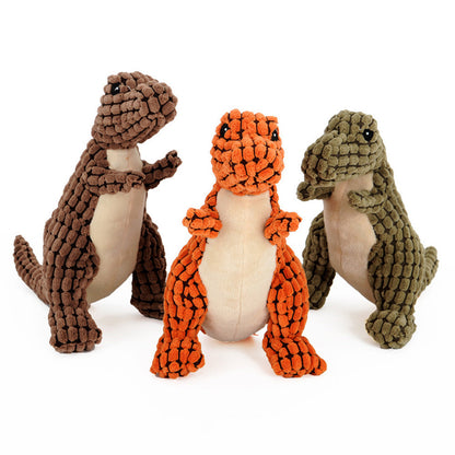 Dinosaur Pet Toys Giant Dogs Pets Interactive Dog Toys For Large Dogs Chew Toys Chihuahua Plush Stuffing Squeakers petfuzzyfamily