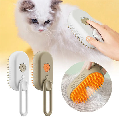 Cat Steam Brush Steamy Dog Brush 3 In 1 Electric Spray Cat Hair Brushes For Massage Pet Grooming Comb Hair Removal Combs Pet Products petfuzzyfamily