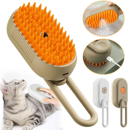 Cat Steam Brush Steamy Dog Brush 3 In 1 Electric Spray Cat Hair Brushes For Massage Pet Grooming Comb Hair Removal Combs Pet Products petfuzzyfamily