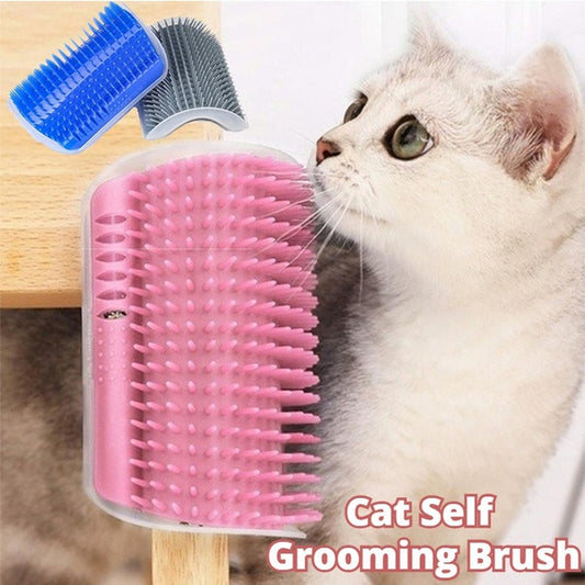 Cat Self-Grooming Brush Pet Wall Rubbing Device petfuzzyfamily