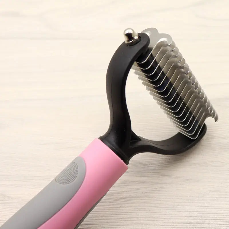 Pet Long-haired Dogknot Comb Double-sided Blade Dog petfuzzyfamily