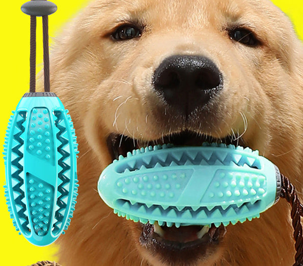 Dog Toys Silicon Suction Cup Tug Interactive Dog Ball Toy For Pet Chew Bite Tooth Cleaning Toothbrush Feeding Pet Supplies petfuzzyfamily